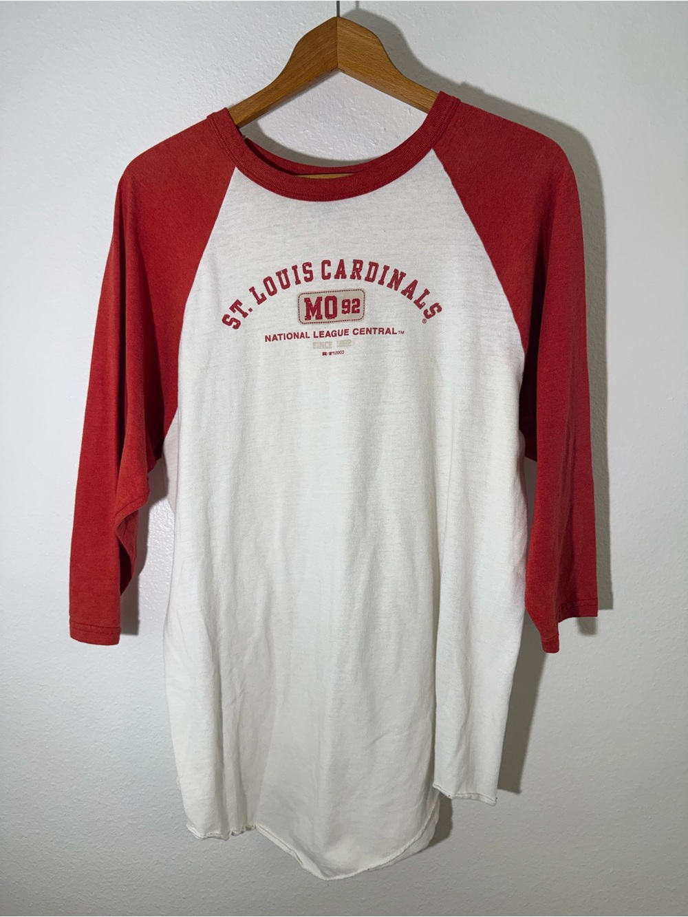 3/4 Sleeve Baseball MLB St. louis Cardinals Vintage T Shirt